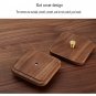 Black walnut European style dental floss cotton swab storage box