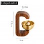 Black walnut magnetic suction household doorbell