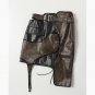 Personality irregular stitching niche wear rope PU fake two-piece skirt