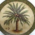 Decorative Plate with Palm Trees
