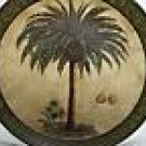 Decorative Plate with Palm Trees