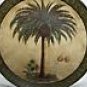 Decorative Plate with Palm Trees