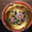 Decorative Rose Plate with Stand
