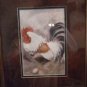 Framed and Matted Rooster Picture