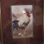 Framed and Matted Rooster Picture