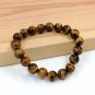 Genuine Tiger Eye Bracelet Energy Bead Bracelet Fits all Men Women Natural Stone Beaded Bracelet