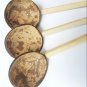 Coconut Shell Curry Spoon with Wooden Handle Natural Eco Friendly Kitchen Utensil High Quality