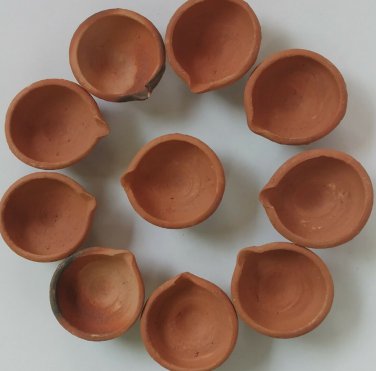 Oil lamp Clay lamps puja Item Ceramic Small clay pot Home Decoration Handmade product 5/10/15/20 pcs