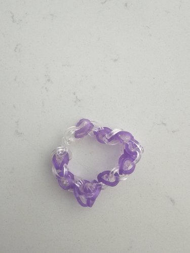 Purple & Clear Bracelet
