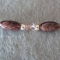Amethyst Cut Twist Beads and Amethyst Fire Polished Handmade Beaded Bracelet with Silver