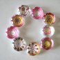Burst of Color Floral Marble Magnets