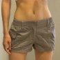 Rapcopter y2k Solid Cargo Shorts Pockets Elastic Band Low Waisted Shorts