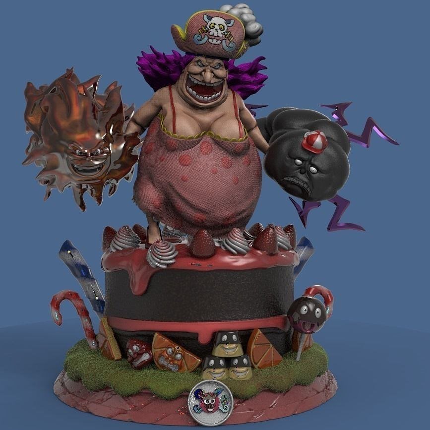 Big Mom from Onepiece Anime STL FILE 3D