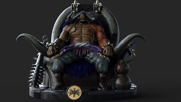 Kaido on Throne from Onepiece Anime STL FILE 3D