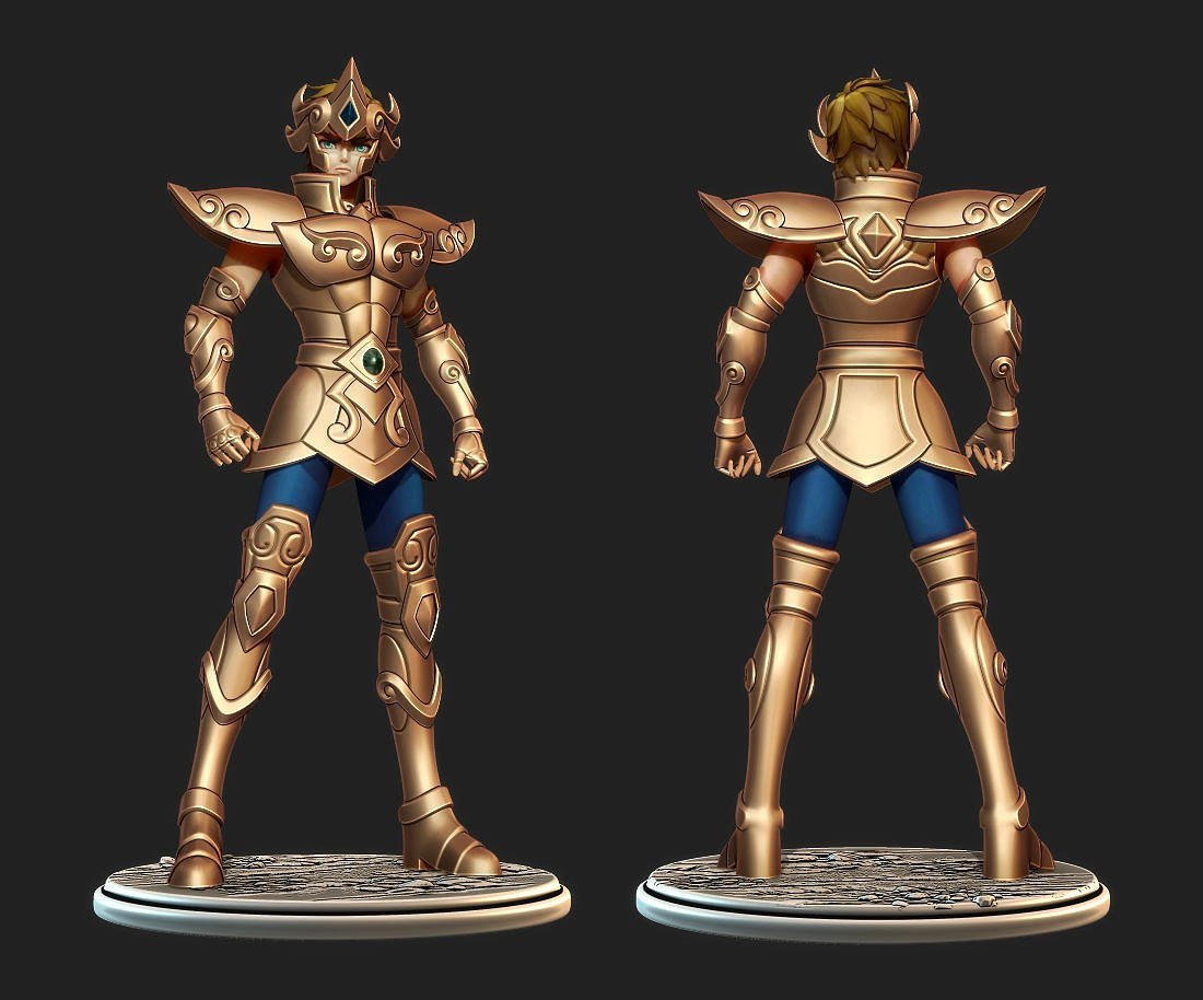 Saint Seiya Aiolia Leo STL FILE 3D