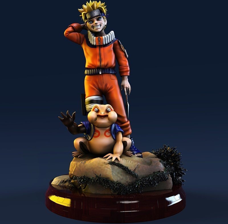 Naruto Diorama STL FILE 3D