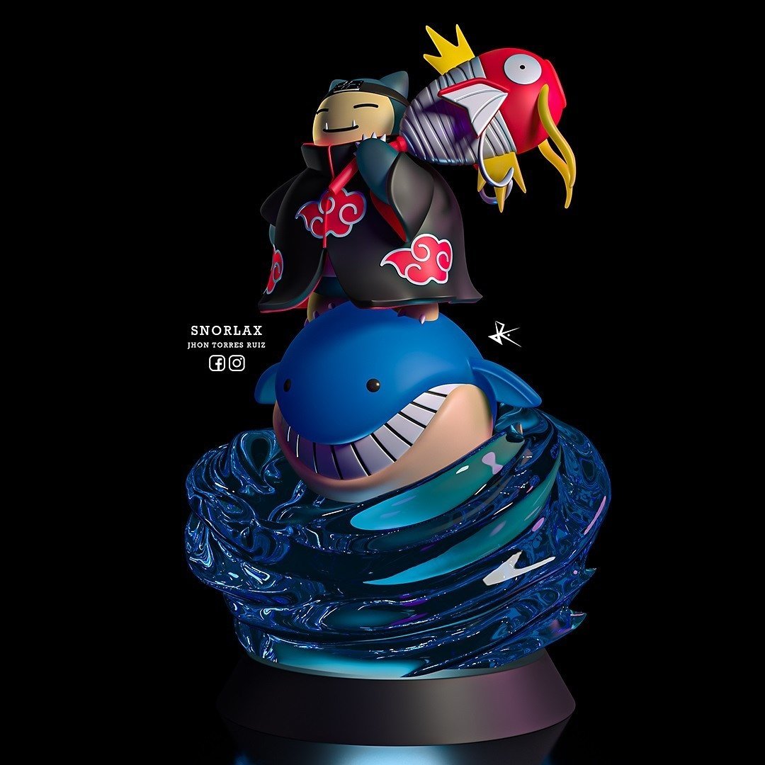 Snorlax Kisame Pokemon Naruto STL FILE 3D
