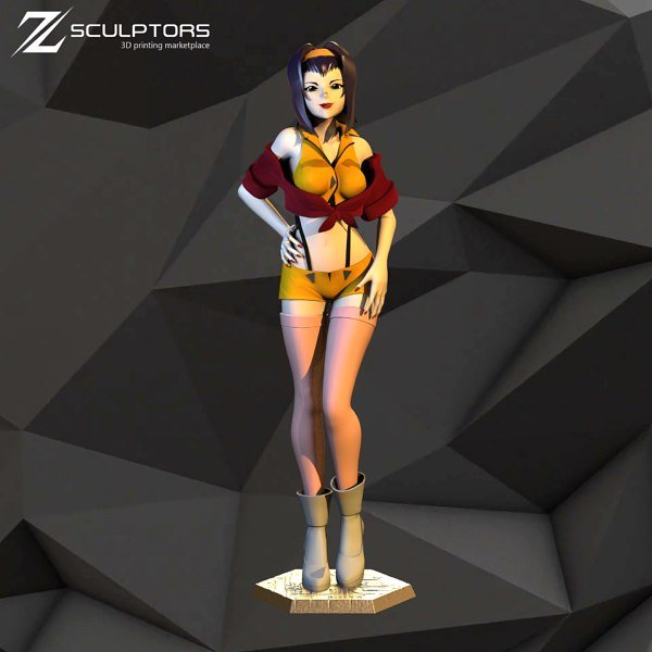 Faye Valentine V2 from Cowboy Bebop STL FILE 3D model