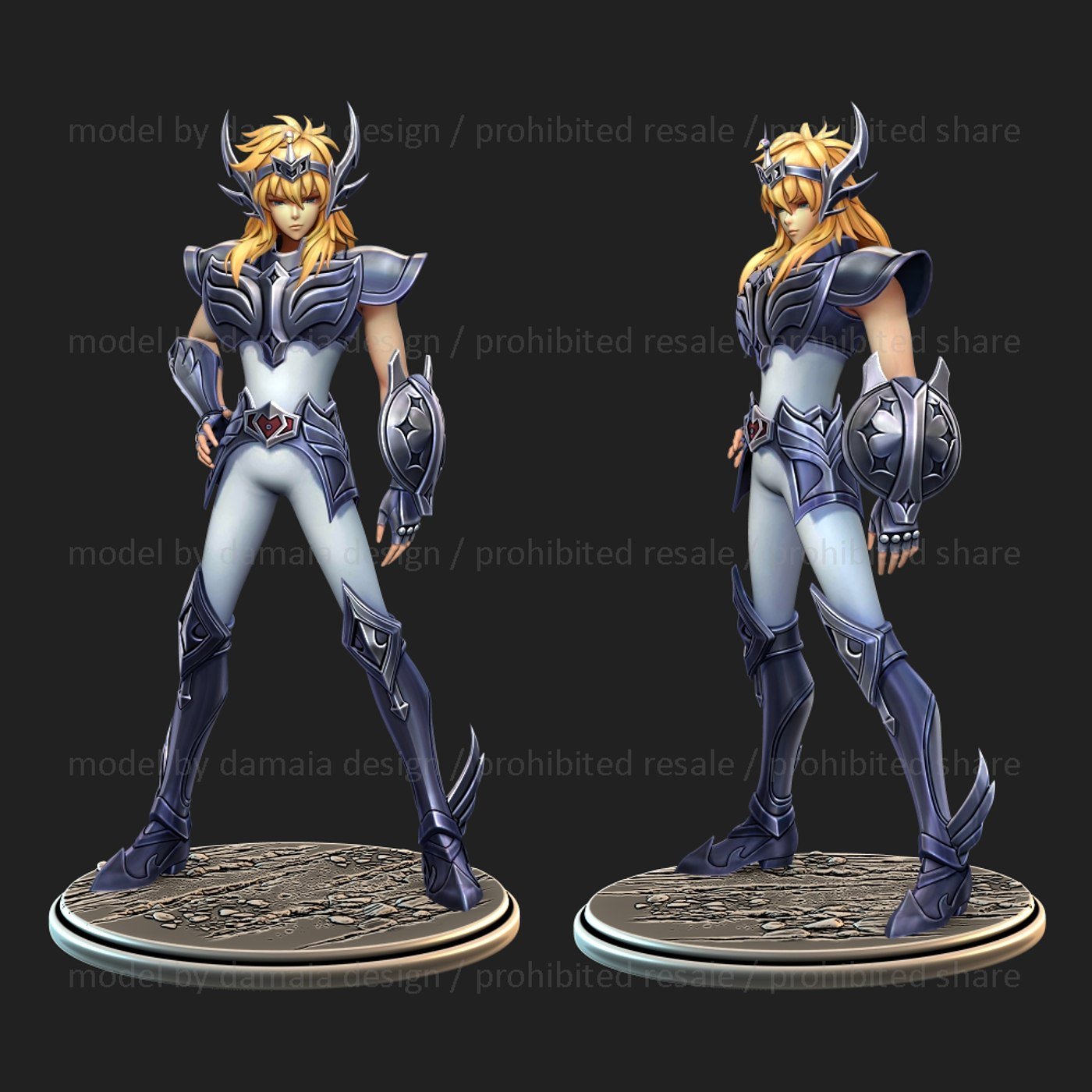 Cygnus Hyoga V3 from Saint Seiya STL FILE 3D model