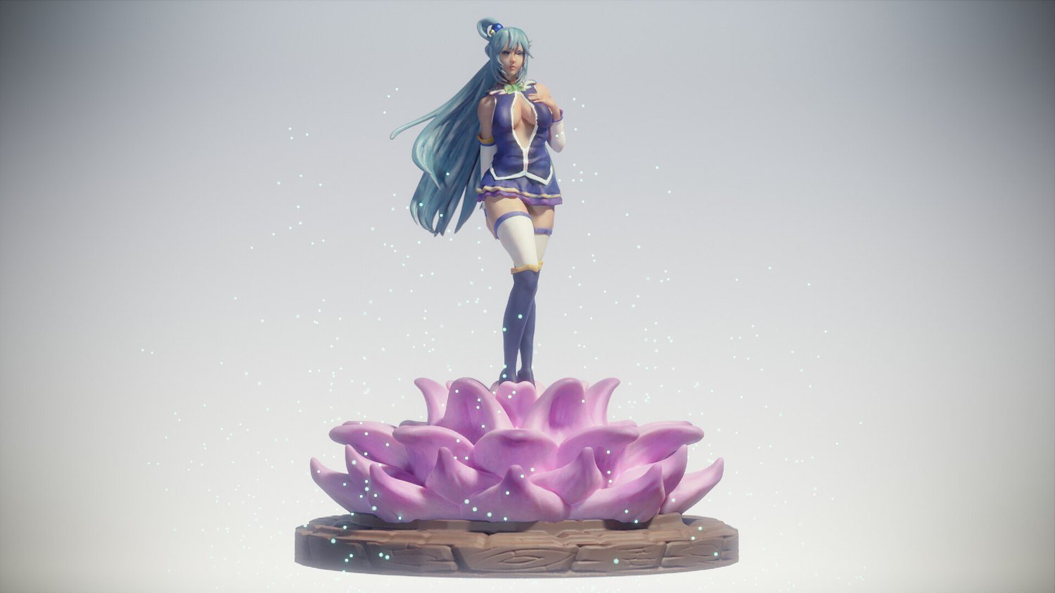 Aqua from Konosuba STL FILE 3D model