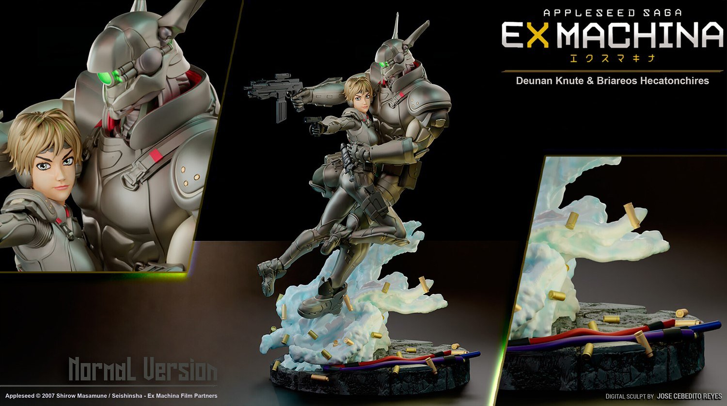Deunan Knute and Briareos Hecatonchires From Appleseed STL FILE 3D model