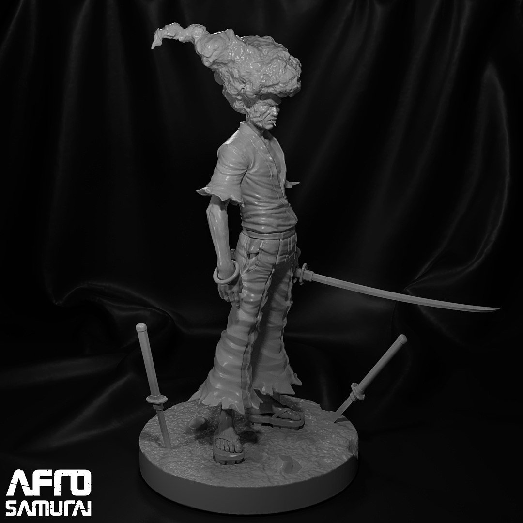 Afro Samurai V2 STL FILE 3D model