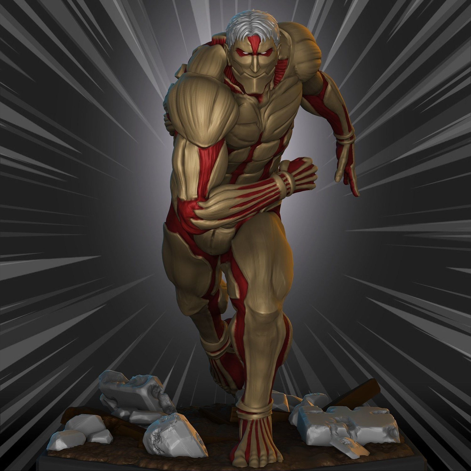 Reiner Armored Titan V2 From Attack On Titan STL FILE 3D model