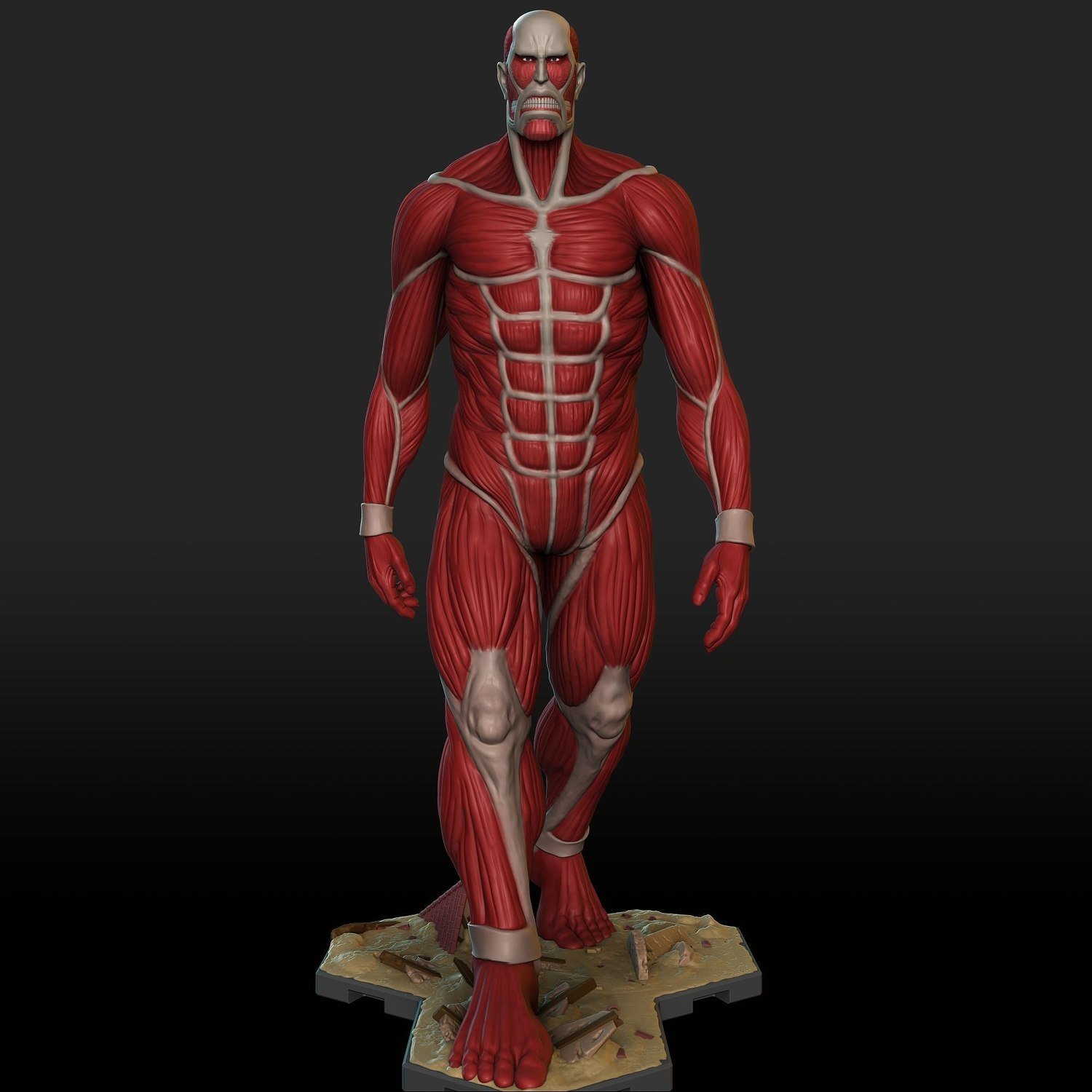 Bertholdt Titan From Attack On TiTan STL FILE 3D model