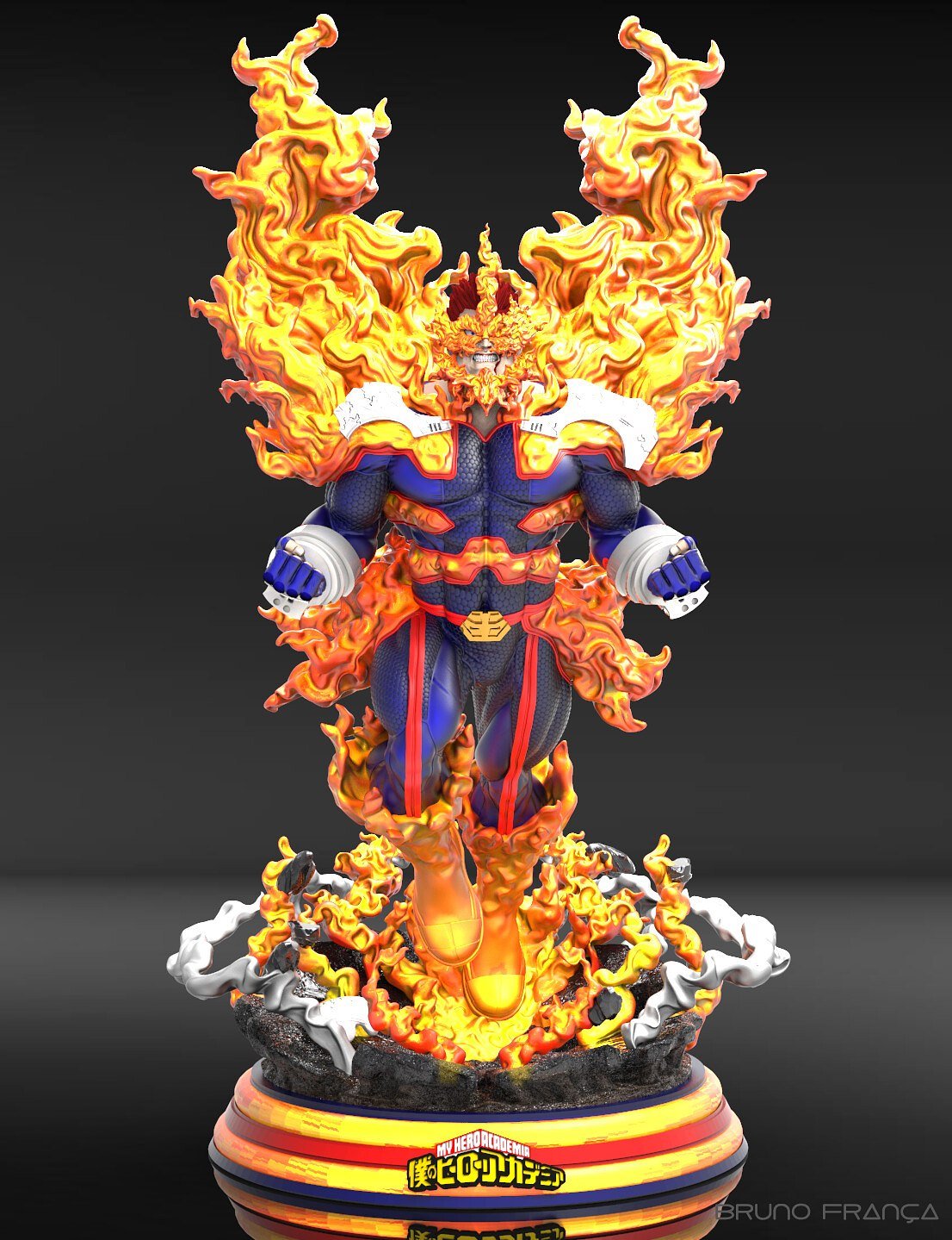 Endeavor From My Hero Academia STL FILE 3D model