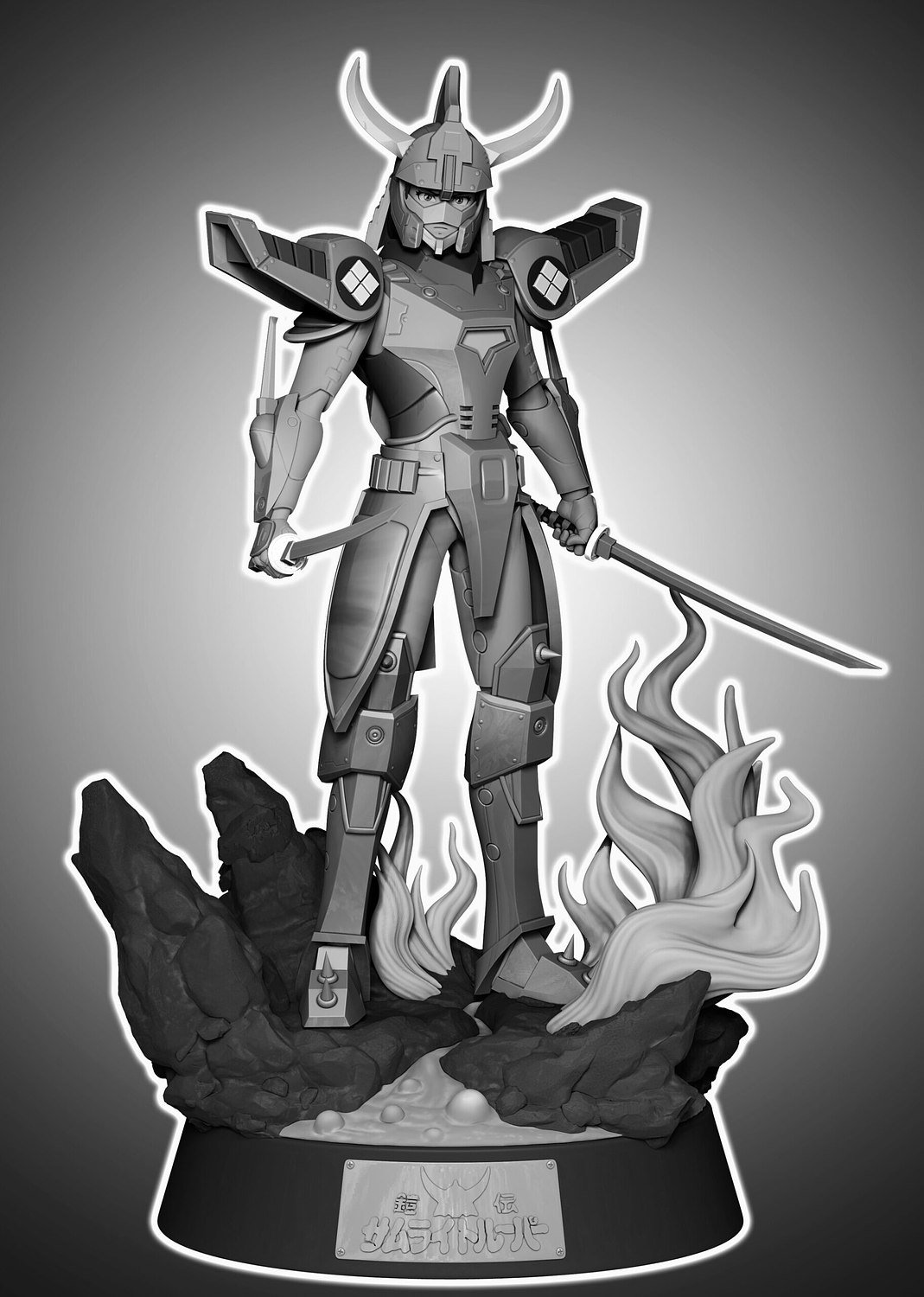 Ryo Sanada From Ronin Warriors STL FILE 3D model