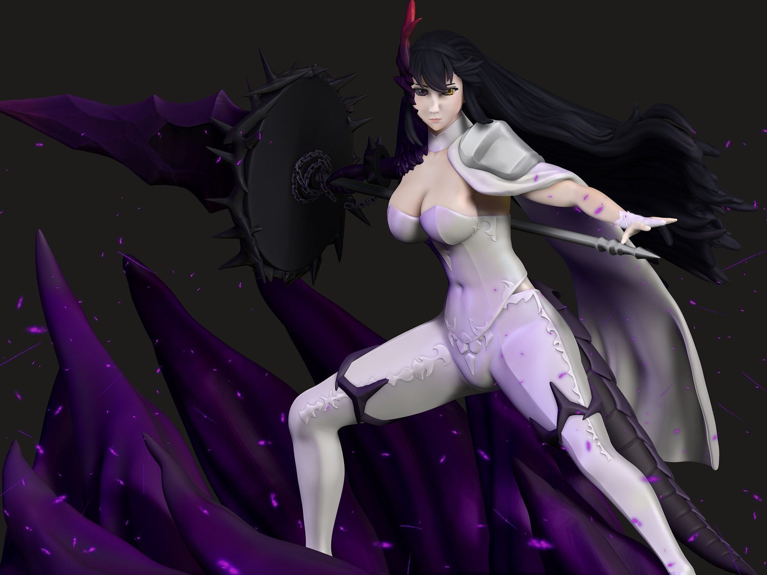 Fallen Cecilia From Epic Seven STL FILE 3D model