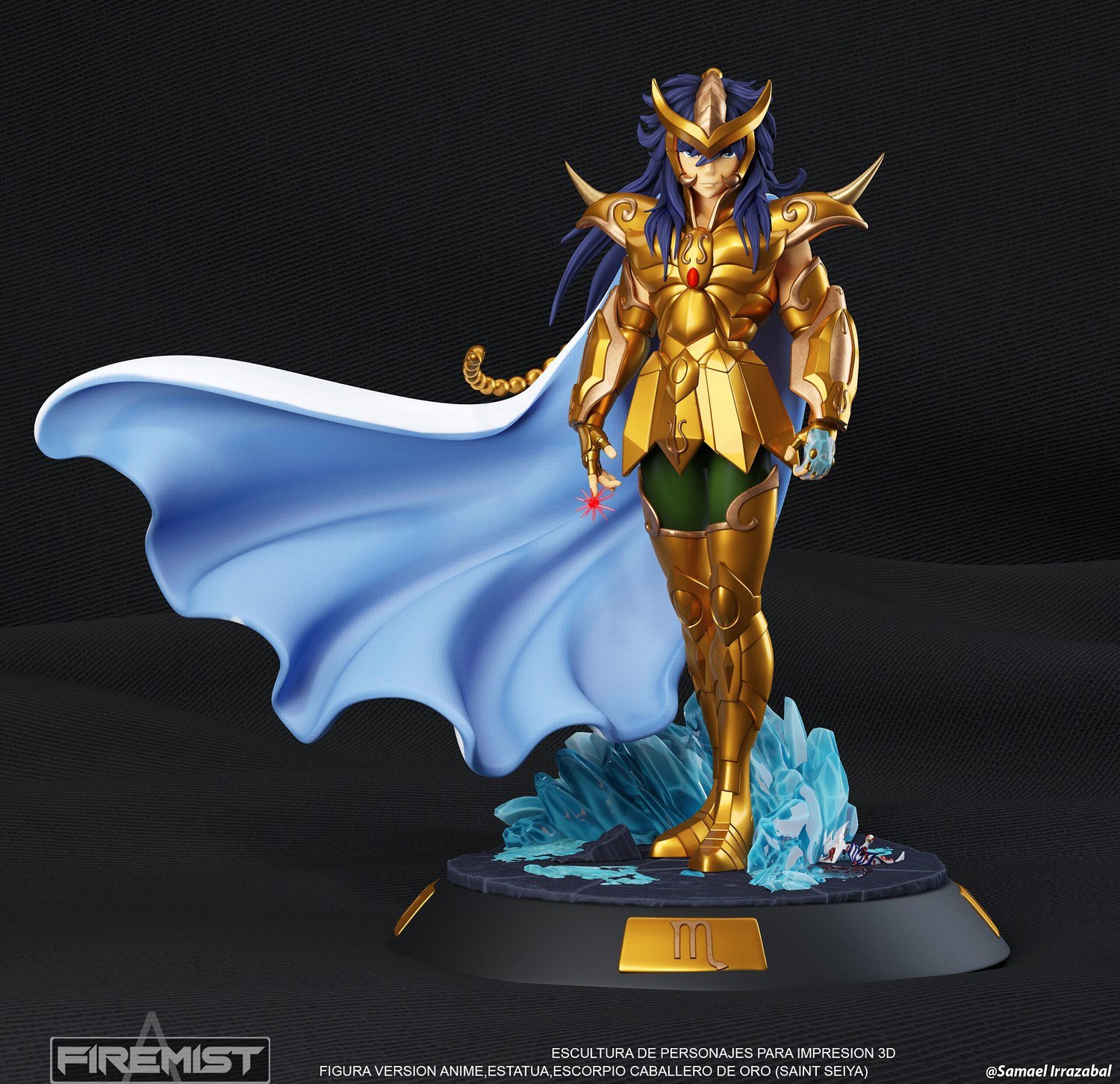 Milo Scorpio V2 From Saint Seiya STL FILE 3D model
