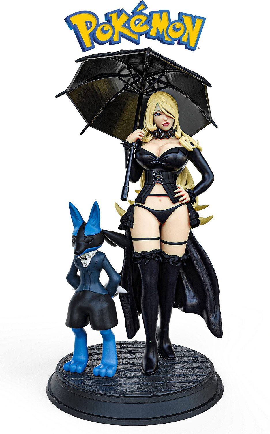 Lucario Sexy From Pokemon STL FILE 3D model
