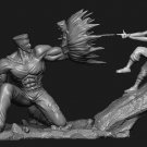Yusuke vs Toguro Diorama STL FILE 3D model