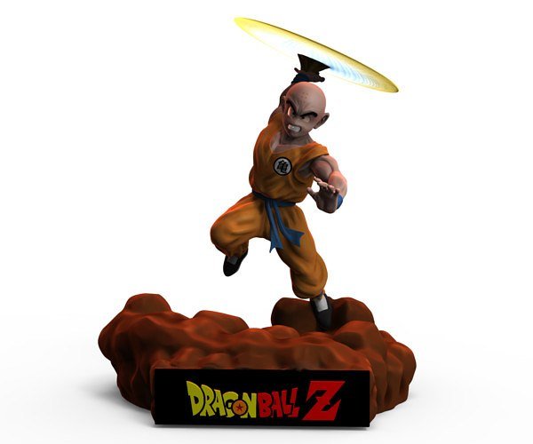 Krillin From DragonBall STL FILE 3D model