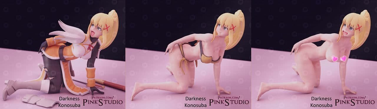 Darkness From Konosuba STL FILE 3D model