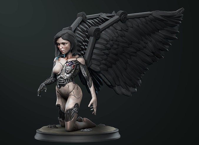 Alita Version 4 Fanart STL FILE 3D model