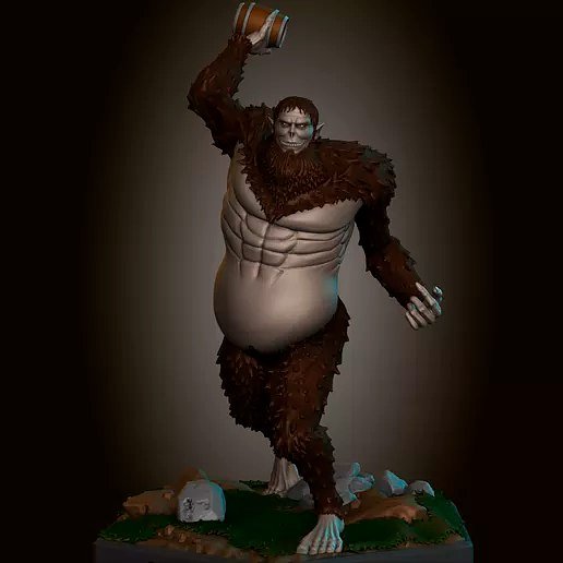 Beast Titan From Attack On Titan STL FILE 3D model