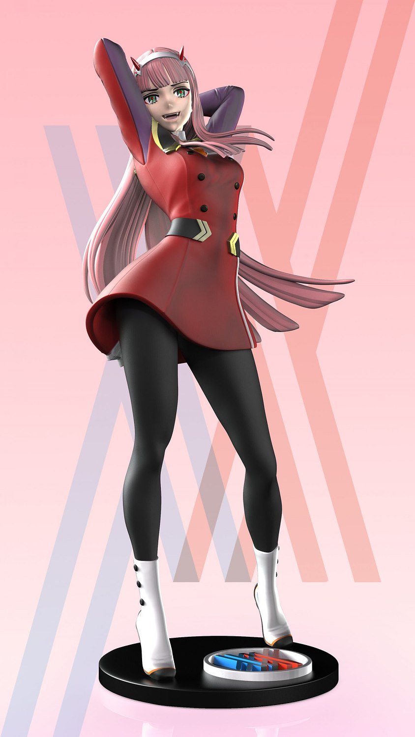 Zero Two V2 from Darling In The Franxx STL FILE 3D model