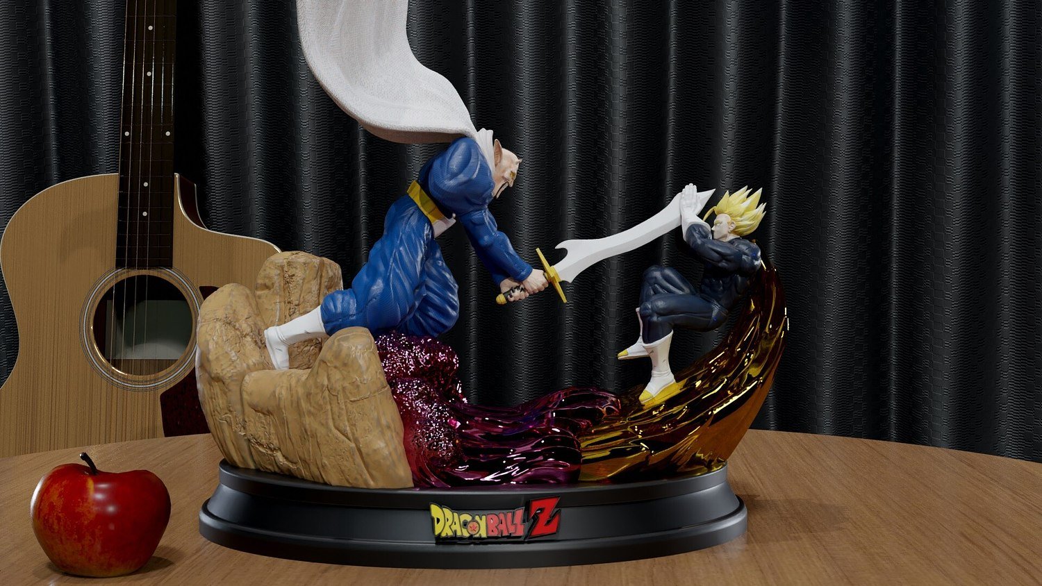 Gohan and Dabura Diorama From DragonBall STL FILE 3D model