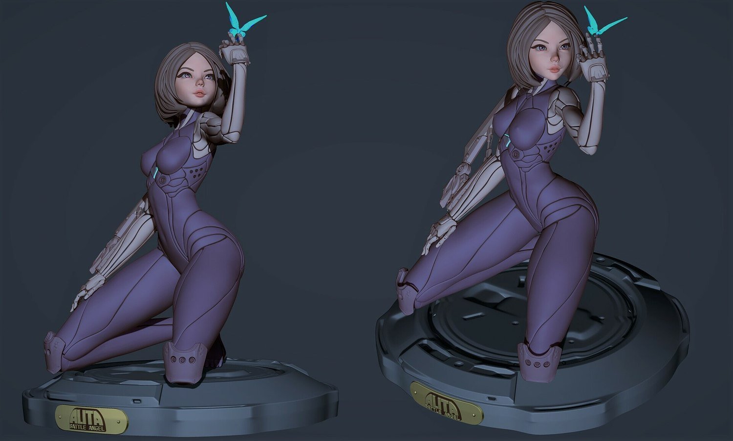 Alita Version 3 Fanart STL FILE 3D model