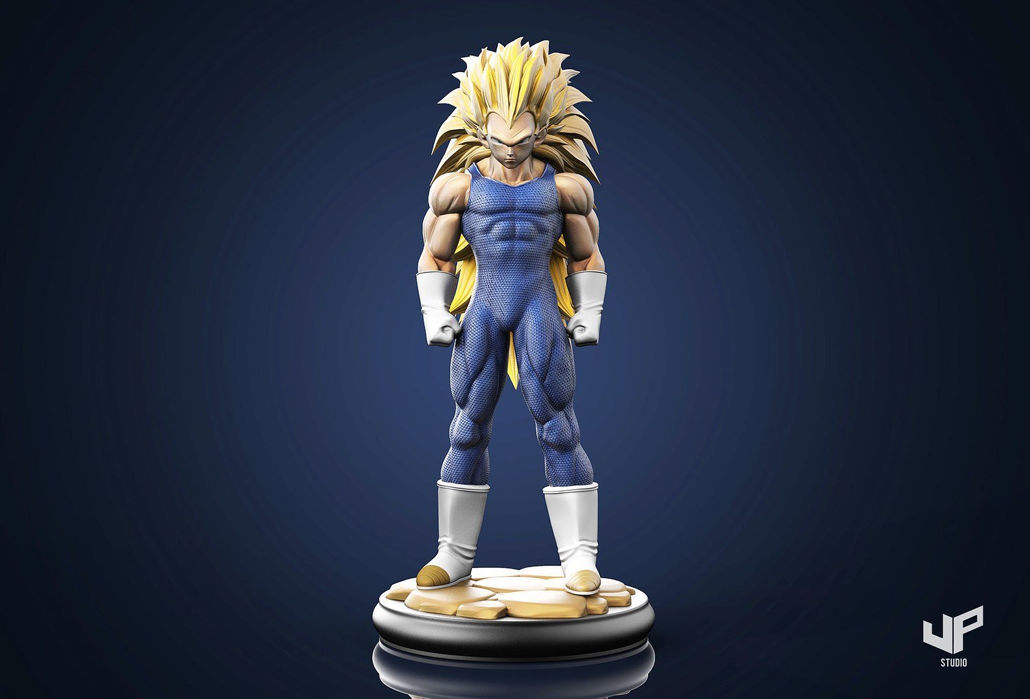 Vegeta Super Saiyan 3 from DragonBall STL FILE 3D model