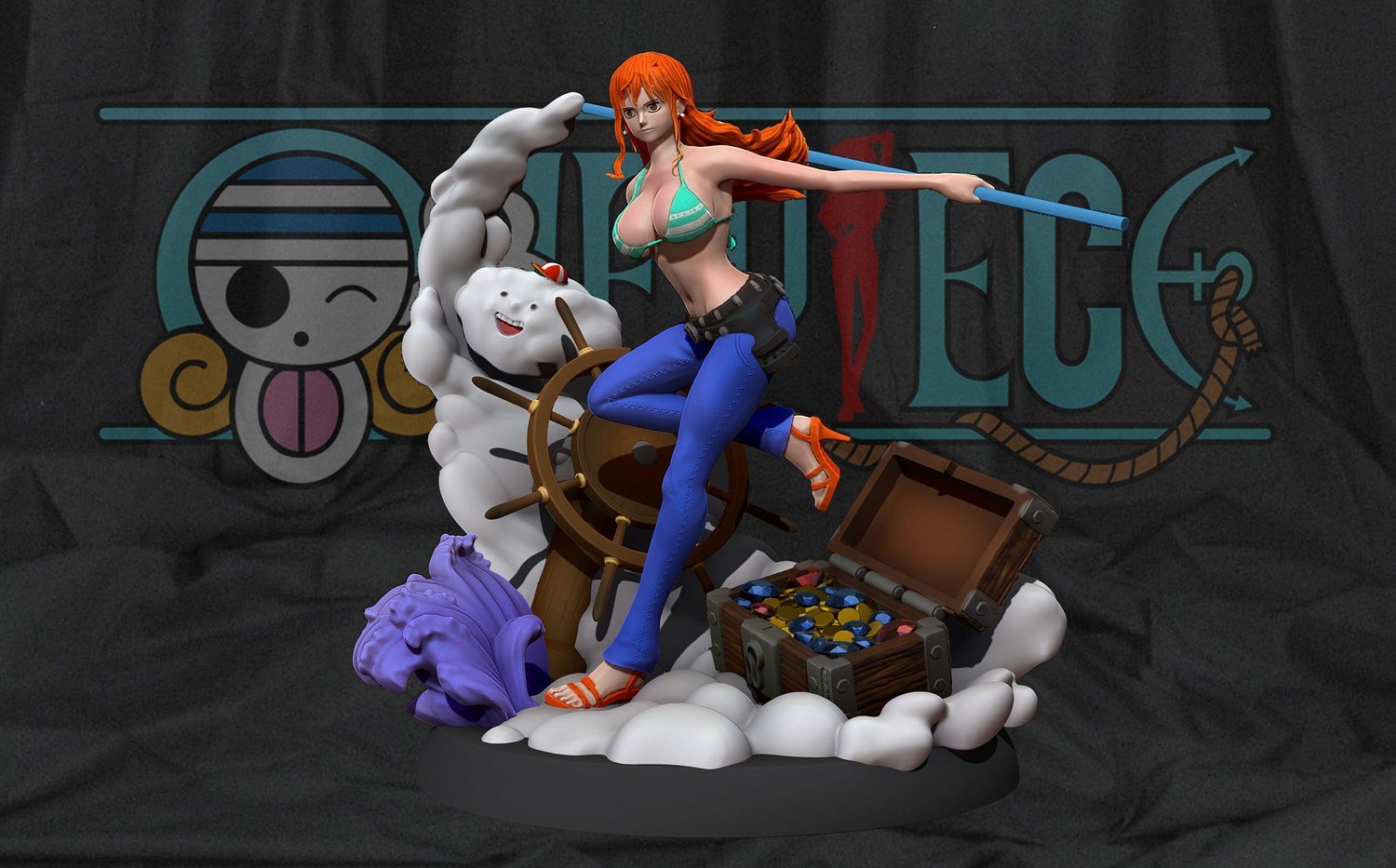 Nami From OnePiece STL FILE 3D model