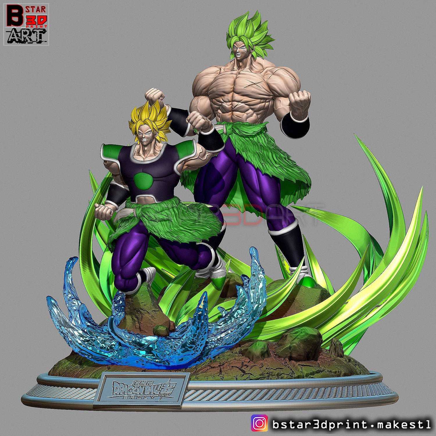 Broly V3 from Dragonball STL FILE 3D model