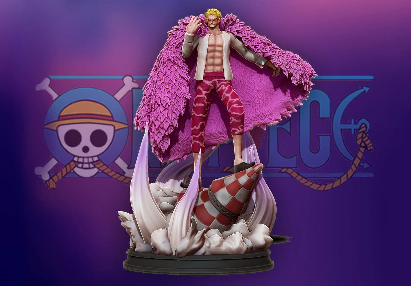 Donquixote Doflamingo From OnePiece STL FILE 3D model