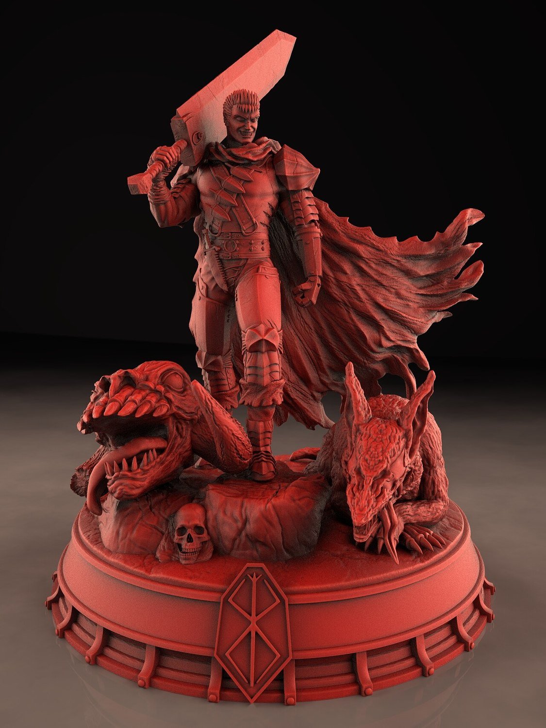 Guts V2 from Berserk STL FILE 3D model