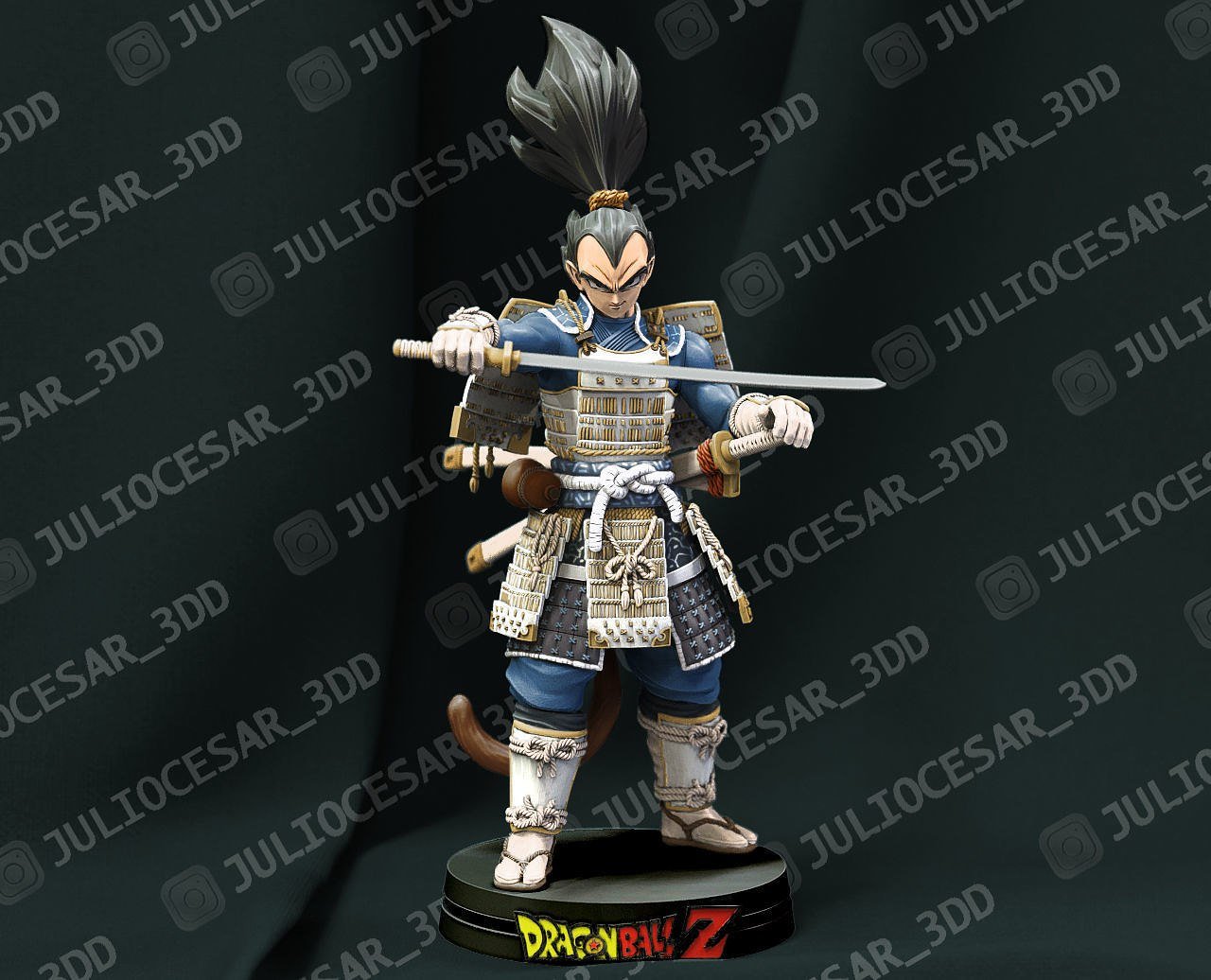 Vegeta Shogun Version 2 from Dragonball STL FILE 3D model