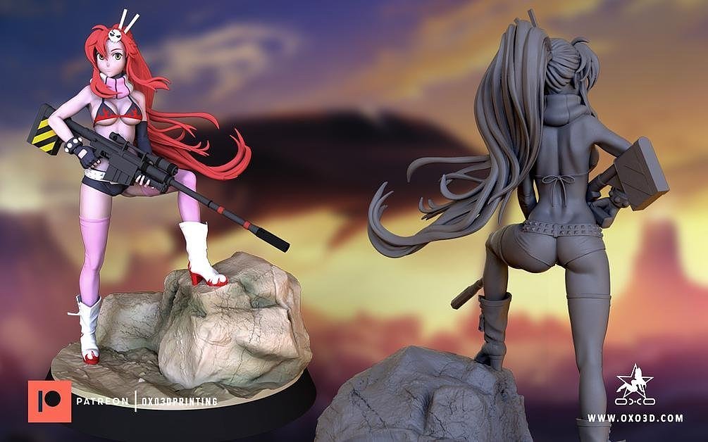 Yoko Littner From Tengen Toppa Gurren Lagann STL FILE 3D model