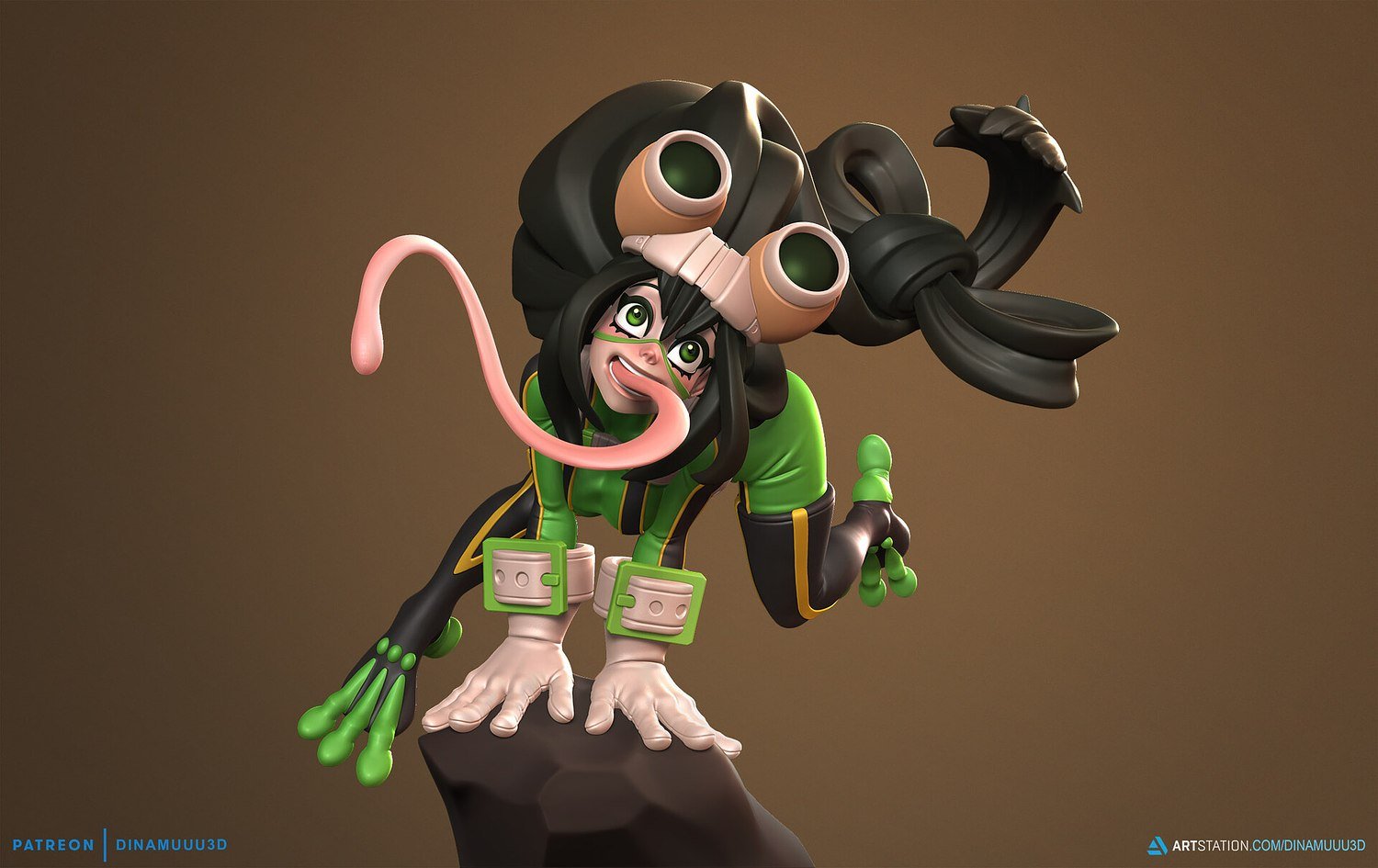 Tsuyu Asui From My Hero Academia STL FILE 3D model