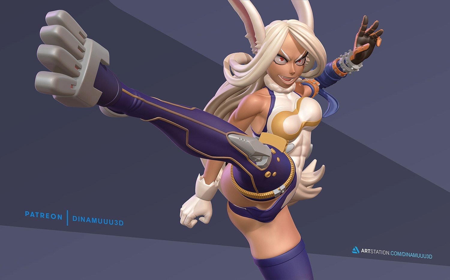 Rabbit Hero Mirko From My Hero Academia STL FILE 3D model